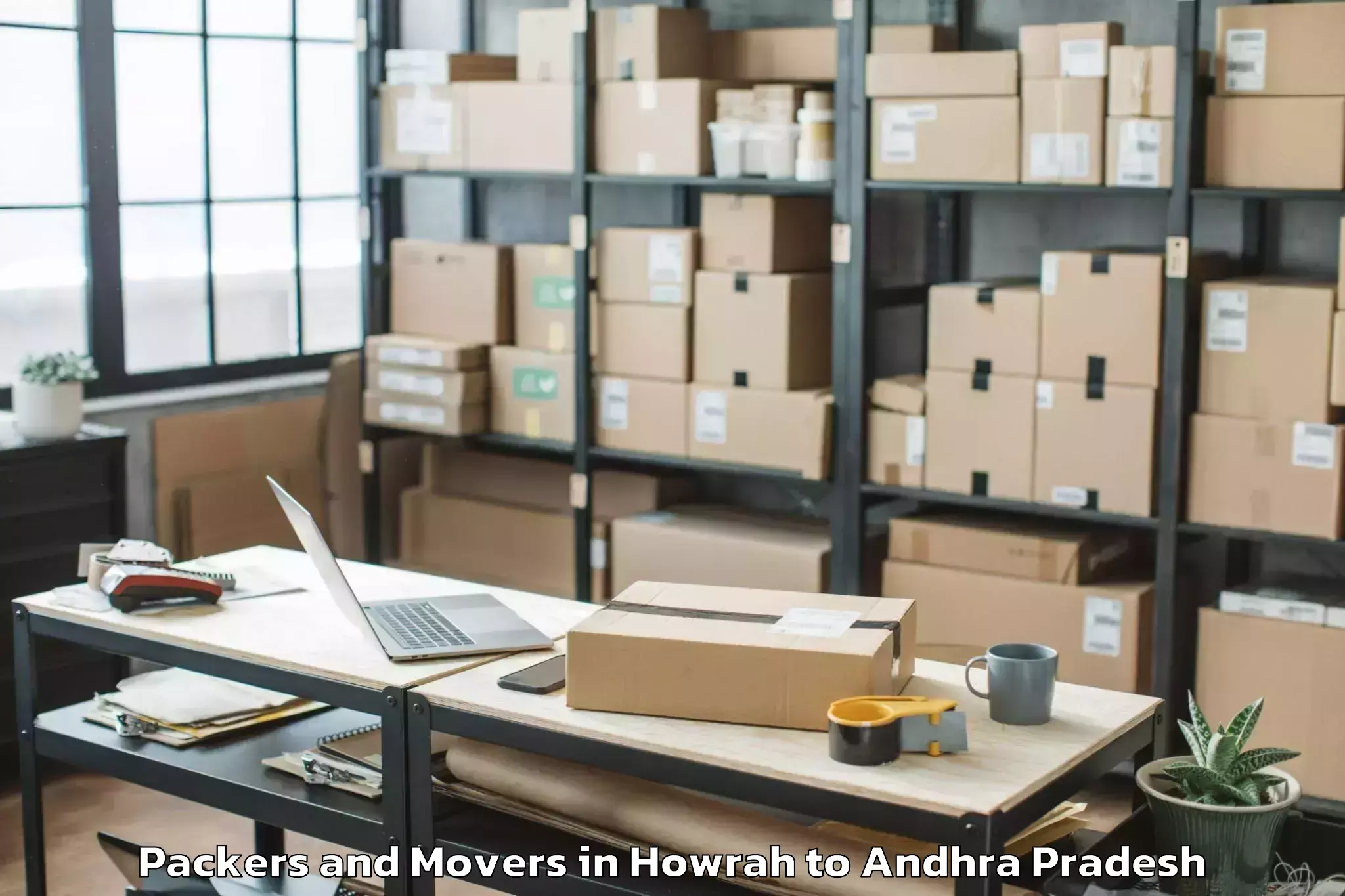 Comprehensive Howrah to Pedanandipadu Packers And Movers